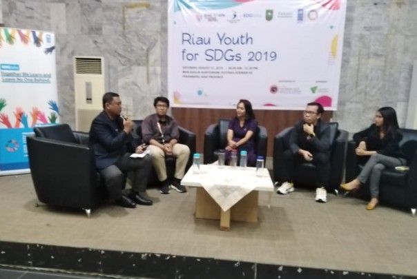 Acara diskusi bertajuk SDG's Talk diikuti ratusan anak muda Riau