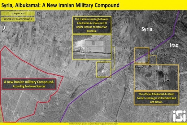 Citra Satelit pada lokasi pangkalan militer Iran di Suriah
