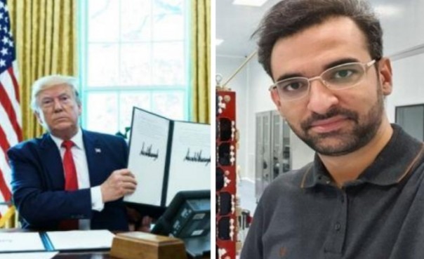 Menteri Teknologi Informasi dan Komunikasi Iran Mohammad Javad Azari Jahromi mengejek Presiden Amerika Serikat (AS) Donald Trump (foto/int)