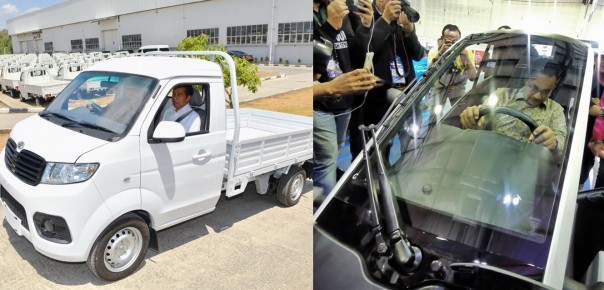 Jokowi dan Anies Unggah Foto Naik Mobil