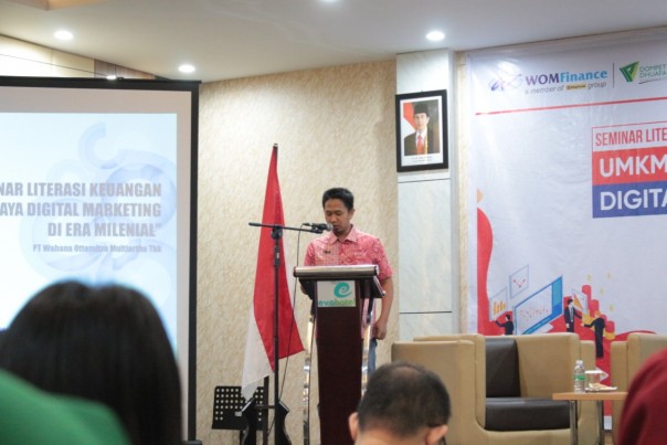 Pimpinan Dompet Dhuafa Riau, Ali Bastoni saat memberikan kata sambutan