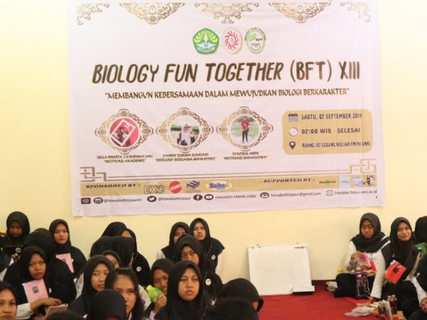 Biology Fun Together yang diadakan oleh Himpunan Mahasiswa Biologi (Himabio) Fakultas Matematika dan Ilmu Pengetahuan Alam (FMIPA) Universitas Riau