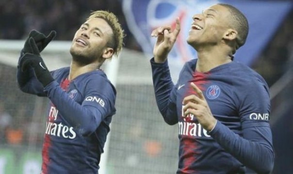 Neymar dan Mbappe 