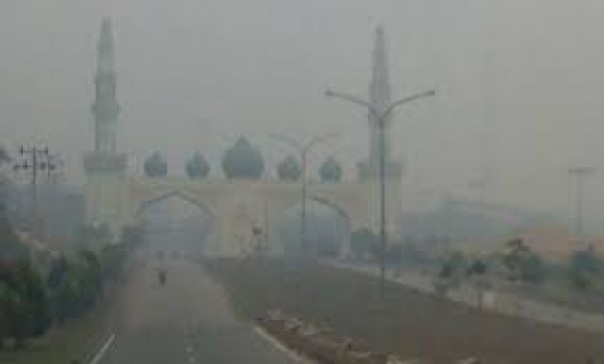 Kabut asap makin tebal menyelimuti Kabupaten Pelalawan/ardi