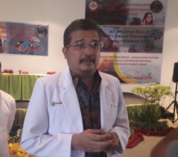 Ketua IDI Riau, dr Zul Asdiz (foto/riki)