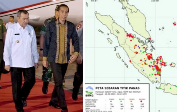 Presiden Jokowi masih berada di Provinsi Riau (foto/int)