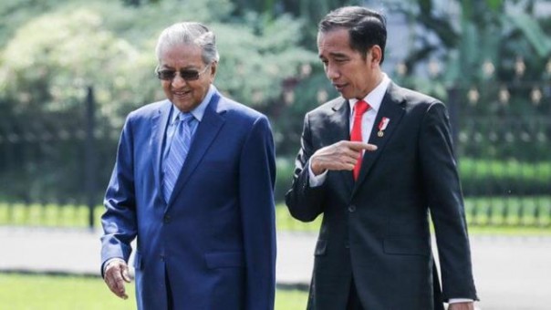 PM Malaysia Mahathir Mohammad dan Presiden Jokowi 