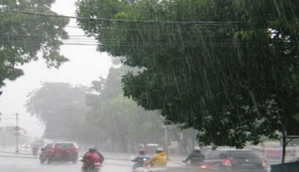 Pekanbaru diguyur hujan lebat sore ini (foto/int)