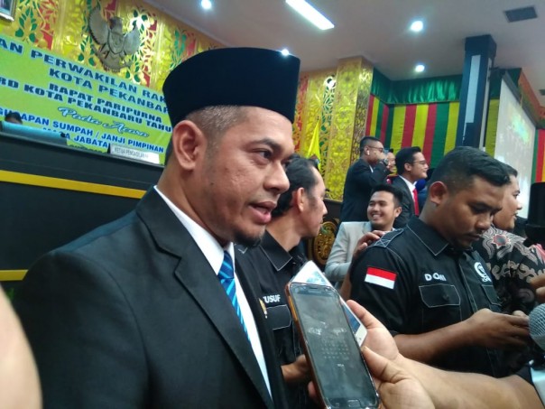 Ketua DPRD Pekanbaru periode 2019-2024, Hamdani menargetkan segera menyelesaikan Alat Kelengkapan Dewan (foto/riki)