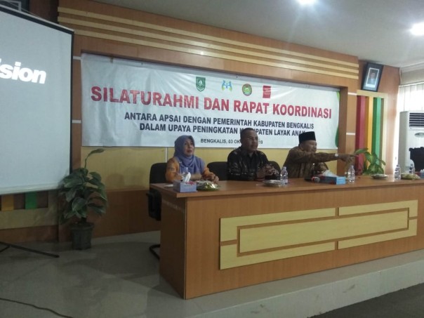 Asosiasi Pengusaha Sahabat Anak Indonesia (APSAI) bersama Pemerintah Kabupaten Bengkalis melaksanakan silaturrahmi (foto/hari)