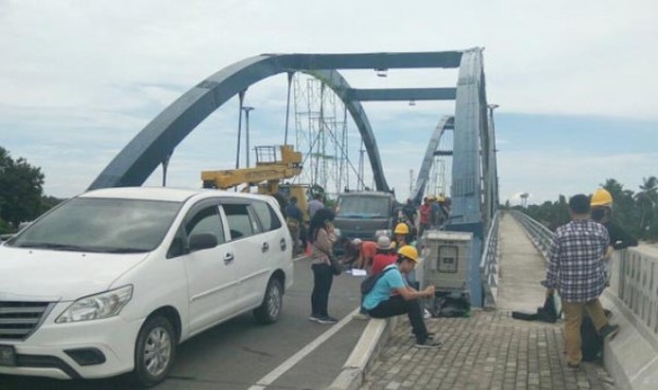 Jembatan Water Front City di Kota Bangkinang, Kampar. Foto: int 