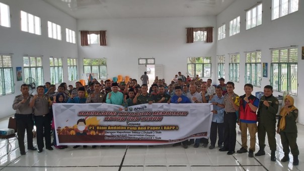 PT Riau Andalan Pulp and Paper (RAPP) bekerja sama dengan Pemerintah, Kepolisian dan TNI memperkuat komitmen pencegahan Karhutla (foto/istimewa)