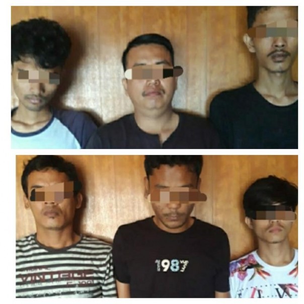 Polisi amankan enam tersangka terlibat kasus narkoba di Duri (foto/hari)