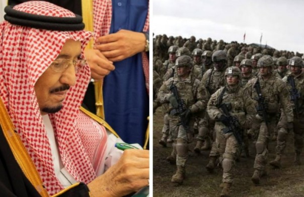 Raja Salman dan Putra Mahkota Arab Saudi dikabarkan setuju pengerahan ribuan tentara Amerika Serikat (foto/int)