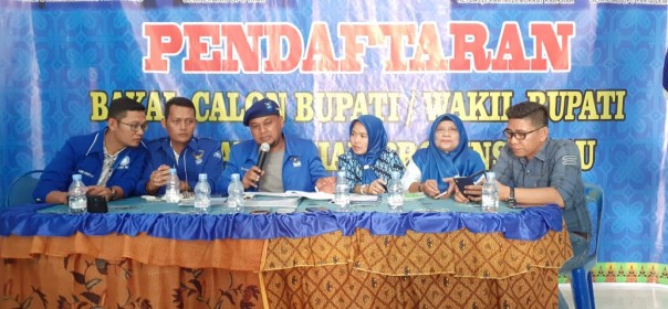 Dewan Pimpinan Cabang (DPC) Partai Demokrat Kabupaten Siak membuka pendaftaran untuk penjaringan bakal calon Bupati dan wakil bupati Kabupaten Siak periode 2020-2025 (foto/lin)