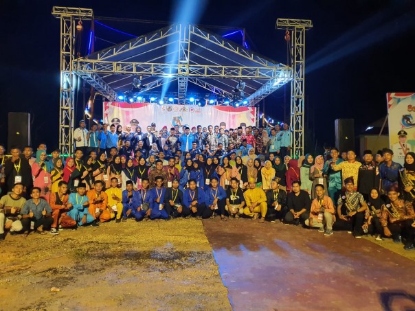 Bupati Pelalawan HM Harris, membuka secara langsung Jambore Pemuda Pelalawan tahun 2019, di Danau Kajuik kecamatan Langgam kabupaten Pelalawan (foto/ardi)