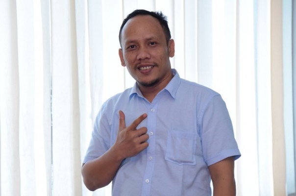 Sukma Irawan Auzar, relawan dan juga tim pemenangan Prabowo-Sandiaga Salahudin Uno, di Kabupaten Bengkalis (foto/hari)