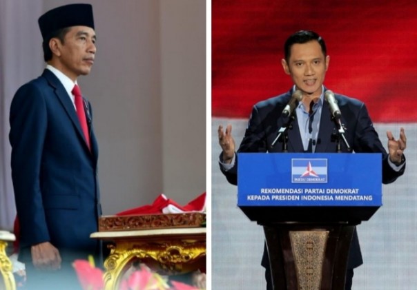 Agus Harimurti Yudhoyono (AHY) ucapkan selamat bekerja Presiden Jokowi beserta menteri-menterinya (foto/int)