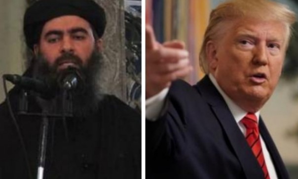 Presiden Amerika Serikat Donald Trump senang pemimpin ISIS tewas (foto/int)