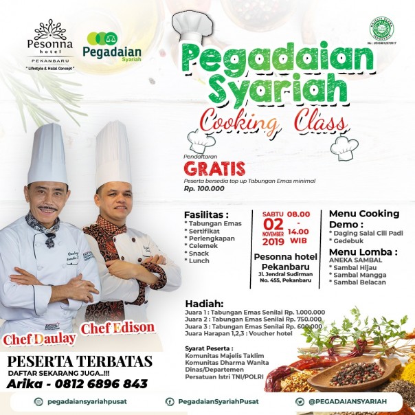 Cooking Class Pesonna Hotel Pekanbaru