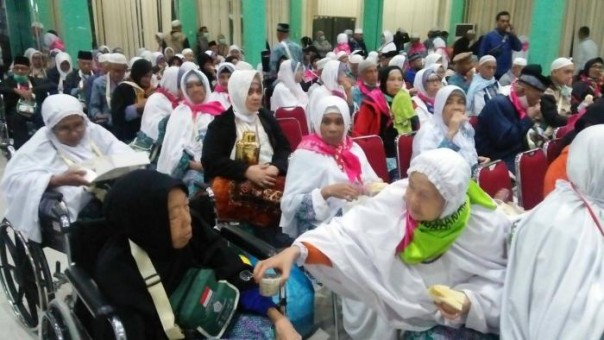 Sebanyak 443 Jemaah haji asal Riau tiba di Pekanbaru