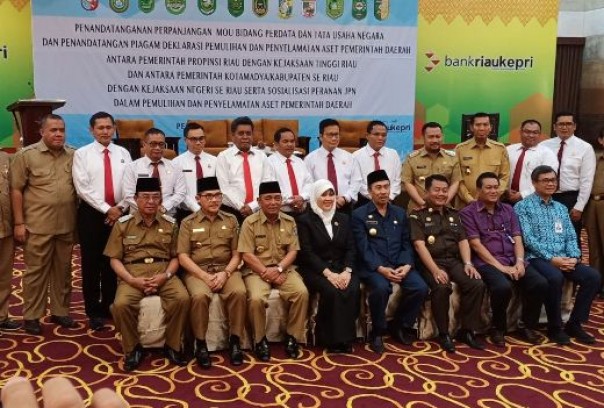 Pemprov Riau dan Pemda di Riau melakukan MoU Pengamanan Aset