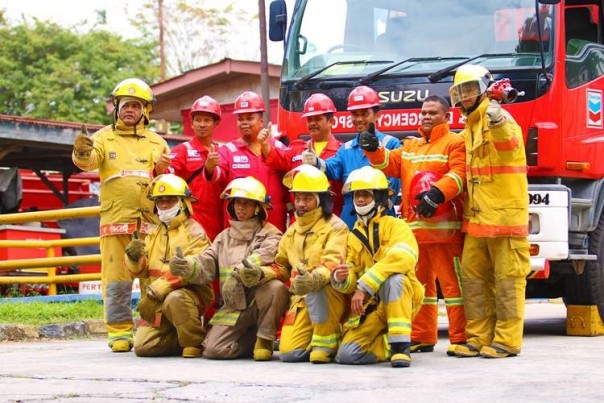 Tim pemadam kebakaran Fire Emergency Response Team (FERT)  PT CPI senantiasa berkontribusi dalam pencegahan dan pemadaman kebakaran. 