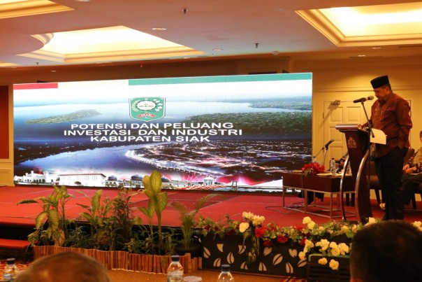 Bupati Siak Alfedri ajak pengusaha agar berinvestasi di Kawasan Industri Tanjung Buton (foto/int)