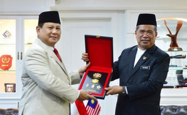 Menhan RI Prabowo Subianto saat berkunjung ke Malaysia