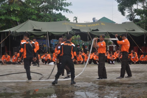 Kwartir Cabang (Kwarcab) Indragiri Hilir (Inhil) mengadakan Pendidikan dan Pelatihan (Diklat) Satgas Pramuka Peduli (PP) penanggulangan bencana angkatan 2 (foto/Rgo)