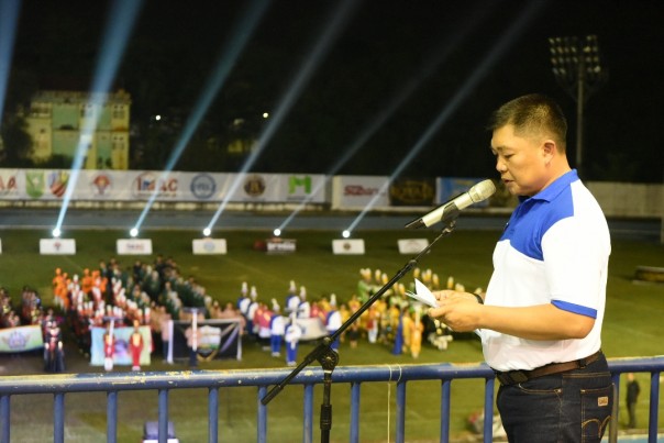 Komandan Lanud Roesmin Nurjadin, Marsma TNI Ronny Irianto Moningka, S.T.,M.M, membuka kejuaraan Marching Band Bertaraf Internasional