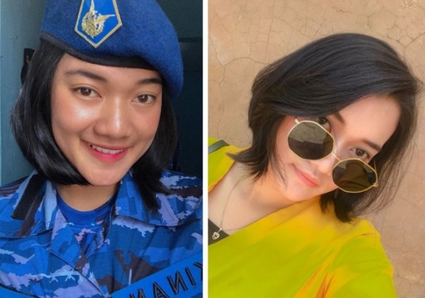 Anggota TNI AU cantik bikin netizen luluh dan terpesona (foto/int)