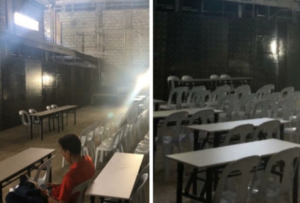 Ruangan konferensi pers SEA Games 2019 di Filipina mendapat sorotan dan kesan buruk (foto/int)