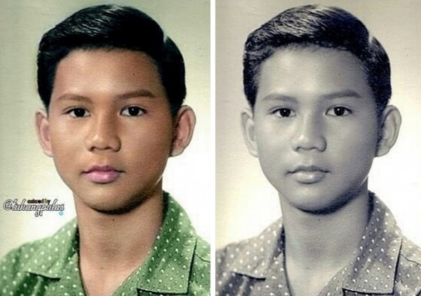 Menhan Prabowo Subianto sosok yang gagah, bahkan sejak kecil sudah ganteng (foto/int)