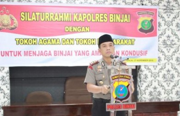 Kapolres Binjai AKBP Nugroho Tri Nuryanto meminta maaf 