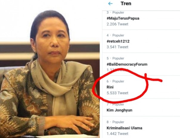 Nama Mantan BUMN Rini Soemarno jadi trending setelah heboh kasus selundupan Harley Davidson oleh bos Garuda Indonesia (foto/int)