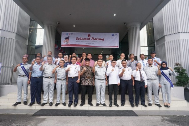 Dalam rangka menyambut Hari Ulang Tahun (HUT) ke-59, PT Jasa Raharja Cabang Riau menggelar kegiatan Donor Darah (foto/int)