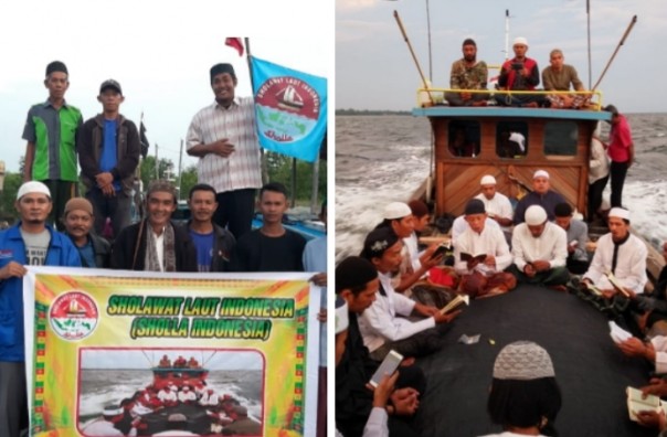 Komunitas Sholawat Laut Indonesia dan disingkat dengan Sholla Indonesia (foto/Hari)