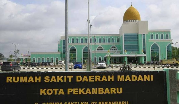 Penampakan RS Madani Kota Pekanbaru di Jalan Garuda Sakti (R24/int)