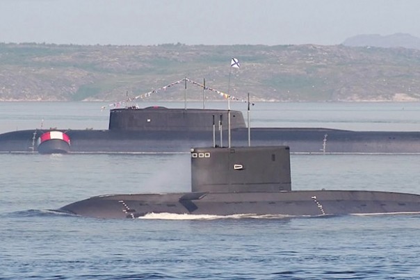 Ilustrasi kapal selam Rusia