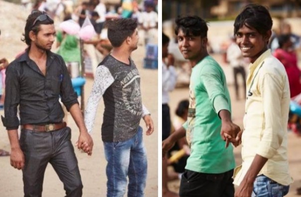 Di India menjadi hal biasa kalau laki-laki bergandengan tangan di tempat umum, bentuk kedekatan sebagai teman atau keluarga (foto/int)