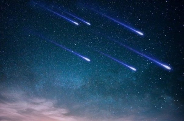 ilustrasi hujan meteor