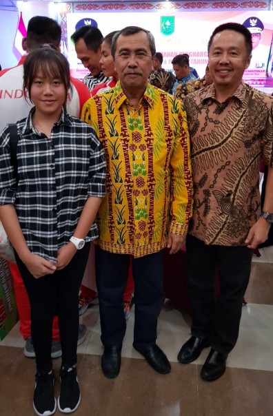 Dua pegolf junior Valencia Andov membanggakan Riau di Amerika Serikat (foto/ist)