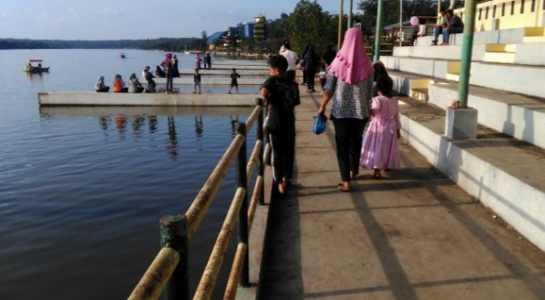 Arena Venue Dayung Kobun Nopi kembali di kunjungi dan dijadikan sebagai arena wisata (foto/Zar)