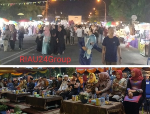 Ribuan warga masyarakat Bengkalis hadiri acara hiburan rakyat dan Car Free Night Wisata Kampong Sedagho (foto/Hari)