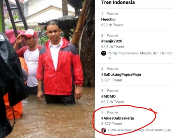 Tagar Anies Baswedan tak bisa kerja jadi trending (foto/int)