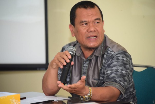 Samsu Dalimunte (Samda) mengakui akan maju pilkada Bengkalis 2020 mendampingi Indra Gunawan Eet (foto/Hari)