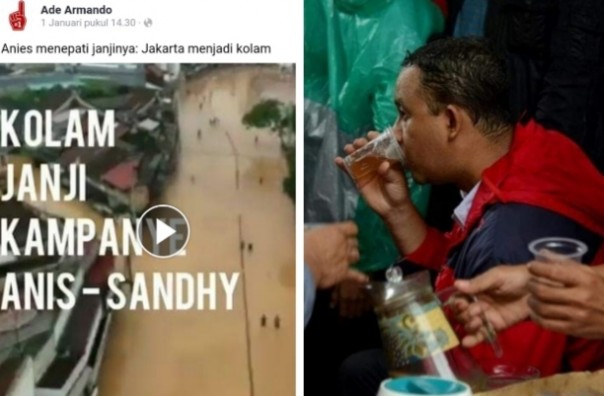 Ade Armando komentari banjir yang melanda Jakarta semasa kepemimpinan Gubernur Anies Baswedan (foto/int)