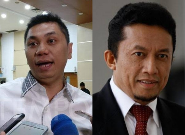 Ketua DPP Demokrat, Jansen Sitindaon dan Ketua DPP PKS, Tifatul Sembiring