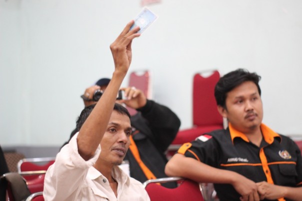 M Yusuf yang beberapa bulan lalu terpilih sebagai Ketua PWI Inhil periode 2019-2022 mendukung penuh dengan langkah PWI Riau  Plt untuk memimpin sementara PWI Inhil (foto/Rgo)